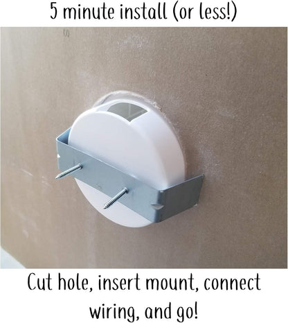 Mount Genie Simple Built-in Wall Mount for Google Nest Mini (2nd Gen) | Award Winning Design | Improves Sound and Appearance | Designed in USA (1-pack)