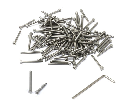 iexcell 25 Pcs M6 x 20mm Thread Pitch 1 mm Stainless Steel 304 Hex Socket Head Cap Screws Bolts Kit