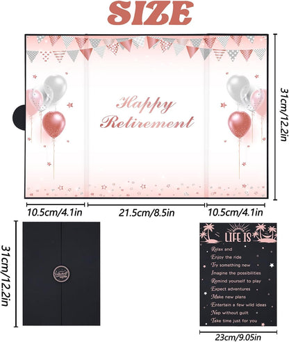 Roetyce Retirement Party Decorations, Funny Retirement Guest Book Alternative, Hapyy Retirement Decorations, Best Retirement Gifts for Women Men, Retirement Signature Board Book, Jumbo Retirement Card