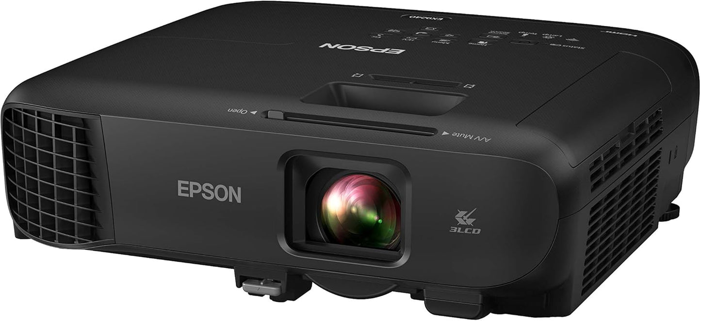 Epson Pro EX9240 3-Chip 3LCD Full HD 1080p Wireless Projector, 4,000 Lumens Color Brightness, 4,000 Lumens White Brightness, Miracast, 2 HDMI Ports, Built-in Speaker, 16,000:1 Contrast Ratio
