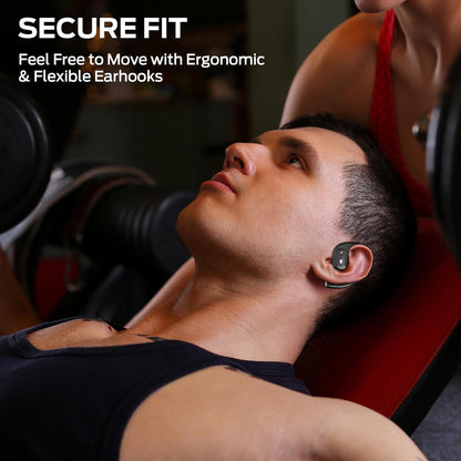 Monster Open Ear AC317 Headphones, Bluetooth 5.4 Wireless Headphones with Stereo Sound, Crystal Clear Calls, 24H Playback, Type-C Charging, Touch Control, Sweat Resistant Open Ear Wireless Earbuds