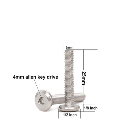 binifiMux 4pcs M10-1.25 x 70mm Serrated Flanged Hex Bolts Flange Hexagon Screws, Stainless Steel 18-8 (304), Plain Finish, DIN 6921