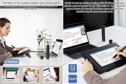 XPPen Artist12 Pro 11.6" Drawing Tablet with Screen Pen Display Full-Laminated Graphics Tablet with Tilt Function Battery-Free Stylus and 8 Shortcut Keys(8192 Levels Pen Pressure and 72% NTSC)