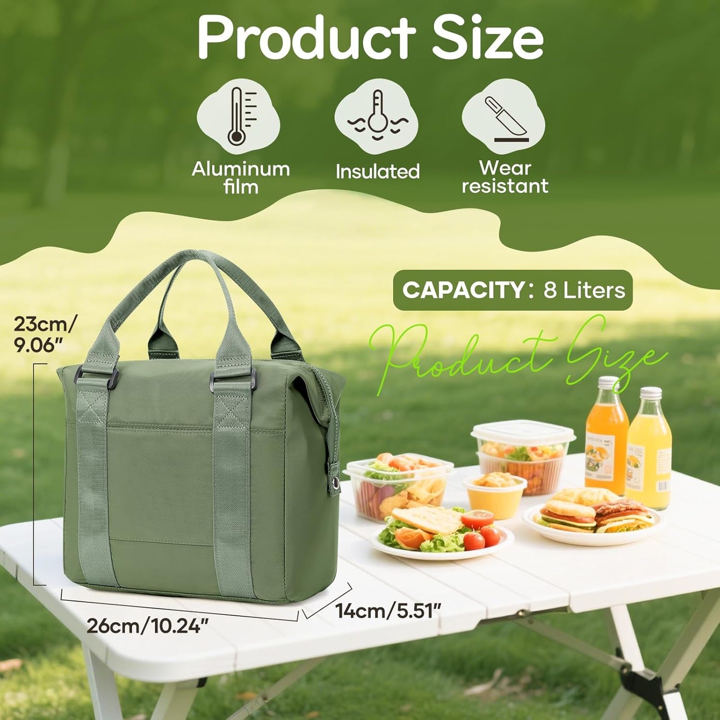 Lunch Bag Insulated Lunch Box Leakproof Lunch Tote Bags for Women Men,Portable Thermal Cooler Bag Lunch Containers with Shoulder Strap for Work, Family, Picnic, School, Outdoor,BBQ C2-Pinkpurple
