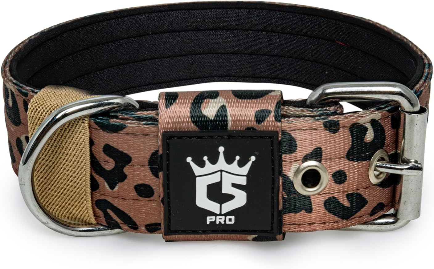 TSPRO Tactical Dog Collar 1.5 inch Wide Dog Collar Military Grade Strong Dog Collar Thick Dog Collar Heavy Duty Metal Buckle Dog Collar(Green-L)