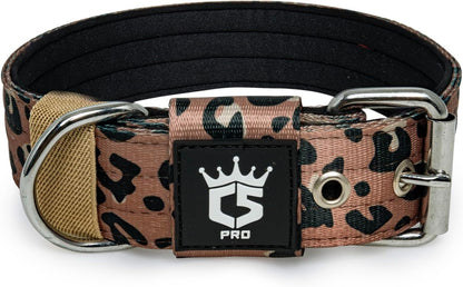 TSPRO Tactical Dog Collar 1.5 inch Wide Dog Collar Military Grade Strong Dog Collar Thick Dog Collar Heavy Duty Metal Buckle Dog Collar(Green-L)