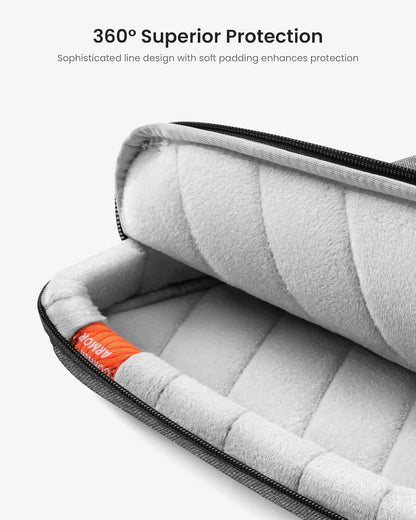 tomtoc 360 Protective Laptop Sleeve for 14-inch MacBook Pro M4/M3/M2/M1 Pro/Max 2024-2021, 13.5-14.4 Inch Surface Laptop Studio 2/6/5, Water-Resistant Carrying Case for ASUS VivoBook/ZenBook 14
