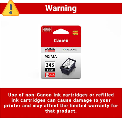 Canon PG-243 Black Ink Cartridge Compatible to printer iP2820 MX492, MG2420, MG2520, MG2920, MG2922, MG2924 MG3020, MG2525, TS3120, TS302, TS202 and TR4520