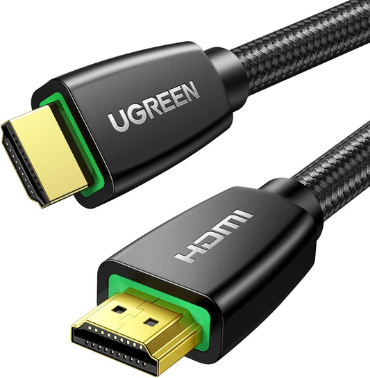 UGREEN 4K HDMI Cable Braided High Speed HDMI 2.0 Cord 18Gbps with Ethernet Support 4K 60HZ 3D 1080P Audio Return Compatible for Switch, PS5 PS4, PS3, TV Box, HDTV - 3.3 Feet