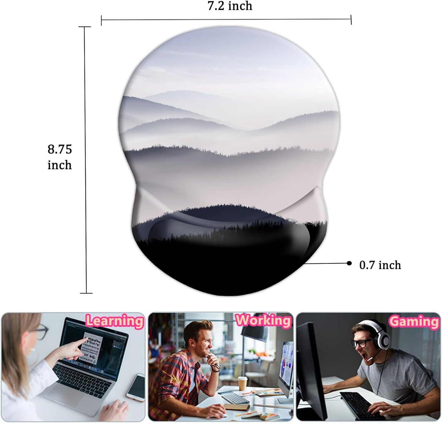 Purilite Select Ergonomic Mouse Pad