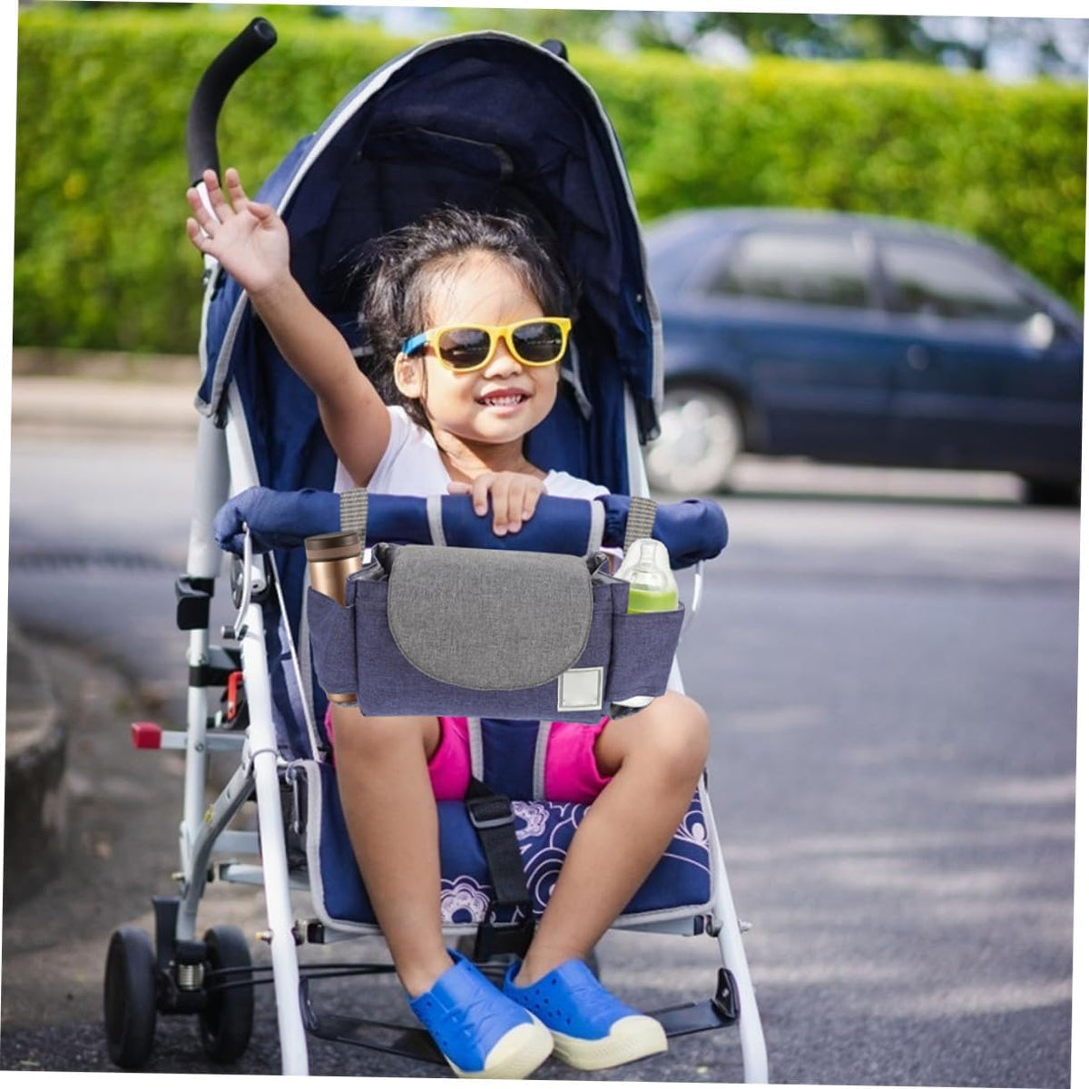 Yardwe 2pcs Diaper Pouch Stroller Hanging Organizer Storage Pouch for Supplies