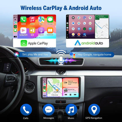 Eonon Android 14 Radio for VW Volkswagen Jetta 2006-2015, Golf MK6 MK5, Tiguan 2008-2016, Passat 2005-2014, 3GB+32GB, CarPlay/Android Auto, Built-in DSP, 9'' IPS, Bluetooth 5.4-VWX7 (Upgraded VWA13)