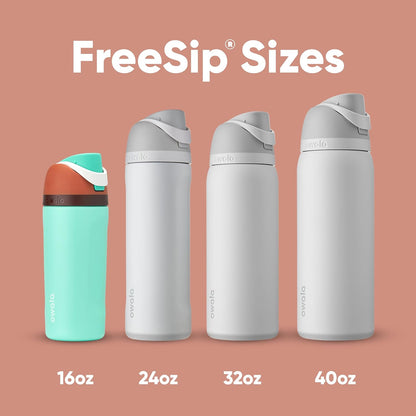 Owala Kids FreeSip Insulated Stainless Steel Water Bottle with Straw, BPA-Free Sports Water Bottle, Great for Travel, 16 oz, Celestial Sphere