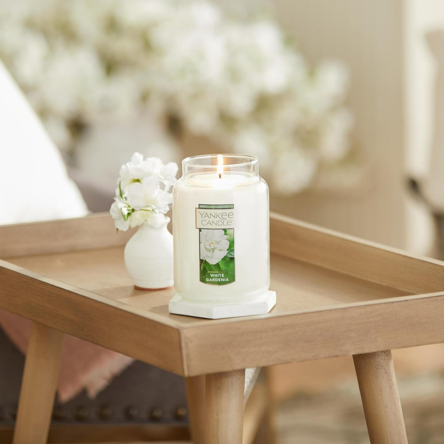 Yankee Candle Scented Candle, Sage & Citrus, Original Large Jar Candle, 110-150 Hours of Burn Time, 22 oz.