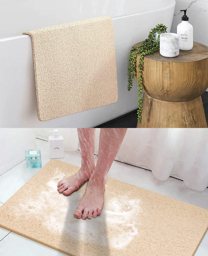 Loofah Mats for Shower, Non Slip | Quick Drying | Soft on Your Feet | Soft Textured Shower Mat Bath Mat Bathtub Mat Massage Mat Loofah Mat for Bathroom,Shower Tub or Wet Areas