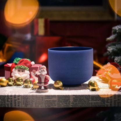 TOPFUND F Note Crystal Singing Bowl Heart Chakra 8 inch with Heavy Duty Carrying Case and Suede Striker