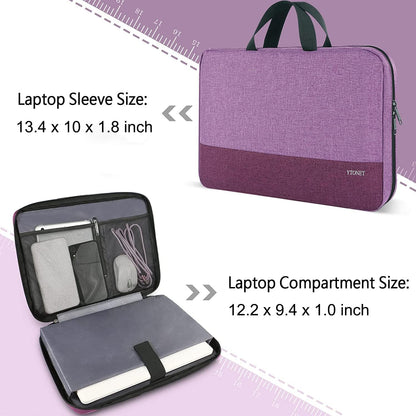 Ytonet Laptop Sleeve, 15.6 inch TSA Laptop Bag Laptop Case Water Resistant Computer Carrying Bag Compatible for Lenovo, HP, Dell, Asus Notebook, Gifts for Men Women, Grey