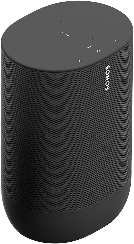 Sonos Move - Battery-Powered Smart Speaker Wi-Fi and Bluetooth with Alexa Built-in - Black