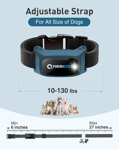 ABBIDOT Shock Collar 2 Dogs - 3300ft Dog Training Collar with Remote, 151 Levels Electric Collar, Safety Lock, Waterproof Rechargeable E Collar for Small Medium Large Dogs (Deep Black, 2 Collars)