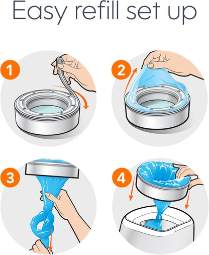 Diaper Genie Max Fresh Clean Laundry Scent Diaper Disposal Pail Refills, Pack Of 3