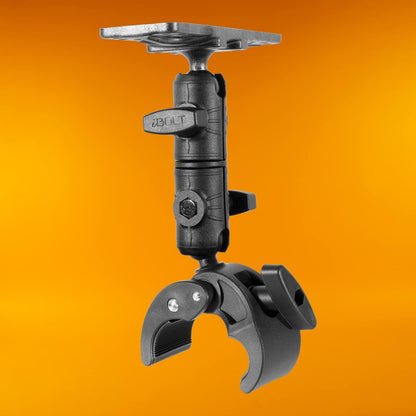 iBOLT Fish Finder IncrediBOLT Clamp Heavy Duty Handlebar/Post/Pole/Rail Mount for Watersports, Kayaking, Fishing, Boating Etc.- Features Universal Marine Fish Finder Equipment Plate