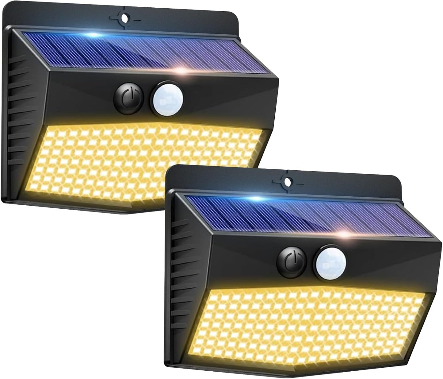 Solar Lights Outdoor, [ 8 Pack/138LED ] Solar Motion Sensor Light Outdoor with 3 Lighting Modes Wireless Waterproof Solar Wall Lights Solar Security Lights for Fence Yard Garden Deck Garage