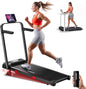 RHYTHM FUN 16% Walking Pad Treadmill with Incline, Foldable Walking Pad with Handle Bar, Compact Walking Treadmill with Low Noise for 300 lbs Weight Capacity Home Office Use