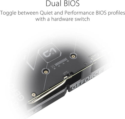 ASUS Dual GeForce RTX 4060 EVO White OC Edition 8GB GDDR6 (PCIe 4.0, 8GB GDDR6, DLSS 3, HDMI 2.1a, DisplayPort 1.4a, Axial-tech Fan Design, 0dB Technology, Dual BIOS, Auto-Extreme Tech)