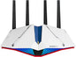 ASUS RT-AX82U AX5400 Dual-band WiFi 6 Gaming Router GUNDAM EDITION, Mesh WiFi, Lifetime Free Internet Security, Dedicated Gaming Port, Mobile Game Boost, MU-MIMO, Streaming & Gaming, AURA RGB lighting