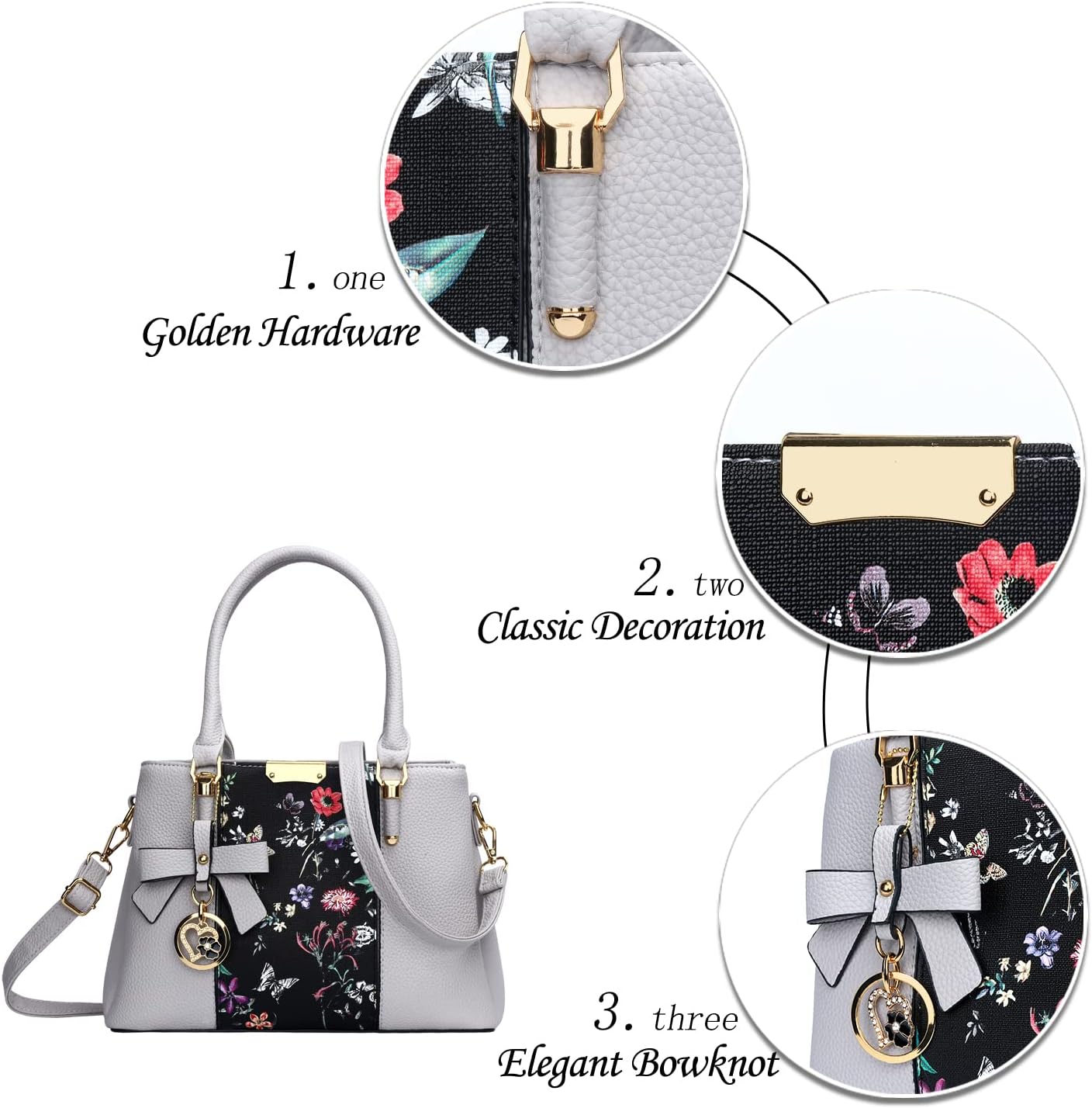 KKXIU Trendy Tote Bag for Women Lightweight Oxford Big Capacity Shoulder Purses and Handbags