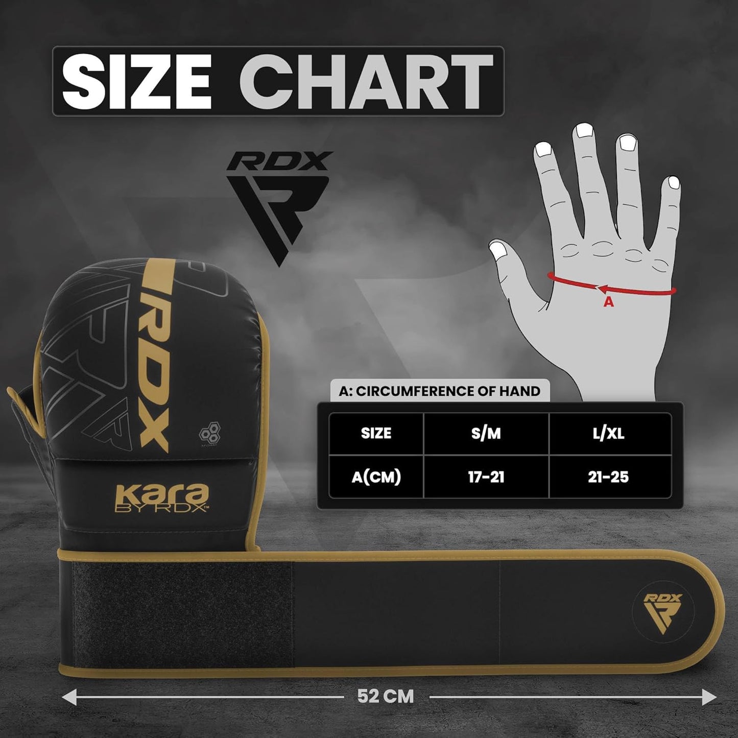 RDX MMA Gloves Sparring Grappling, Hybrid Open Palm Martial Arts Mitts Men Women, Maya Hide Leather Wrist Support, Cage Fighting Combat Sports, Muay Thai Training, Punching Bag and Kickboxing