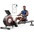 Rowing Machine,Wenoker Magnetic Rower Machine for Home,350 LB Weight Capacity, Smooth Whisper Quiet with LCD Monitor Tablet Holder & Comfortable Seat Cushion, Compact and Saves Space