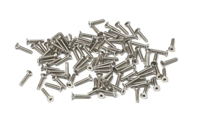 iexcell 5 Pcs M8 x 80mm Thread Pitch 1.25 mm Stainless Steel 304 Hex Socket Flat Head Cap Screws Bolts Kit