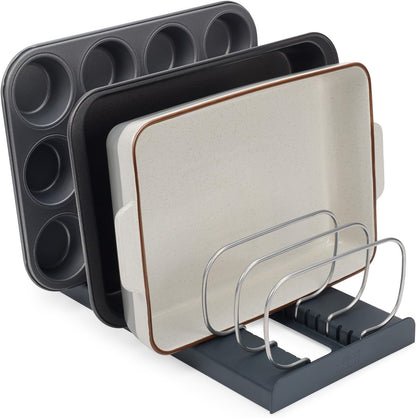 Joseph Joseph DrawerStore Cookware Organizer Rack for Pans Pot Lids and Cutting Boards