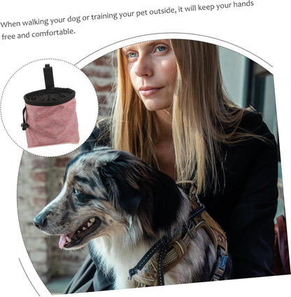 VERDANVERSE Treat Container for Puppy Training Treats Dog Walking Fanny Pack Easy Access to