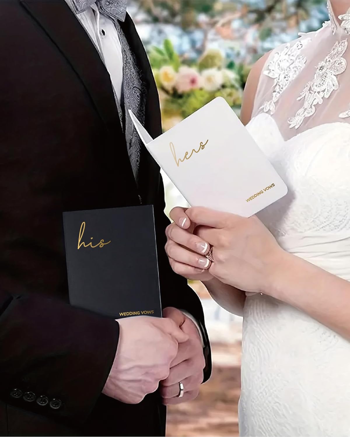 GroomBrideGifts Wedding Vow Book for His and Hers, Soft Touch, Perfectly Sized Bride and Groom Vow Books, Wedding Essentials, Wedding Registry Ideas, His and Hers Gifts