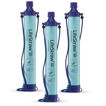 LifeStraw Personal Water Filter for Hiking, Camping, Travel, and Emergency Preparedness, Blue, Stocking Stuffers, for Men and Women