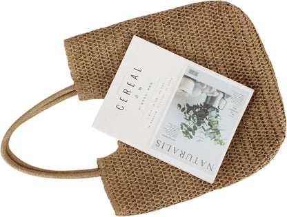 Straw Beach Bags for Women Large Beach Tote Bag Woven Shoulder Handbag Purse for Summer