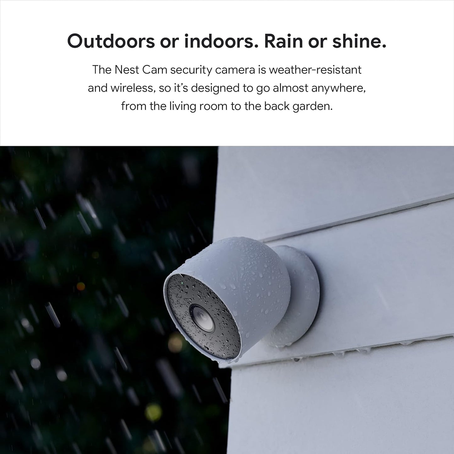 Google Nest Security Cam (Wired) - 2nd Generation - Snow