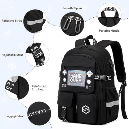 Scothen Cool Luminous School Backpacks for Boys