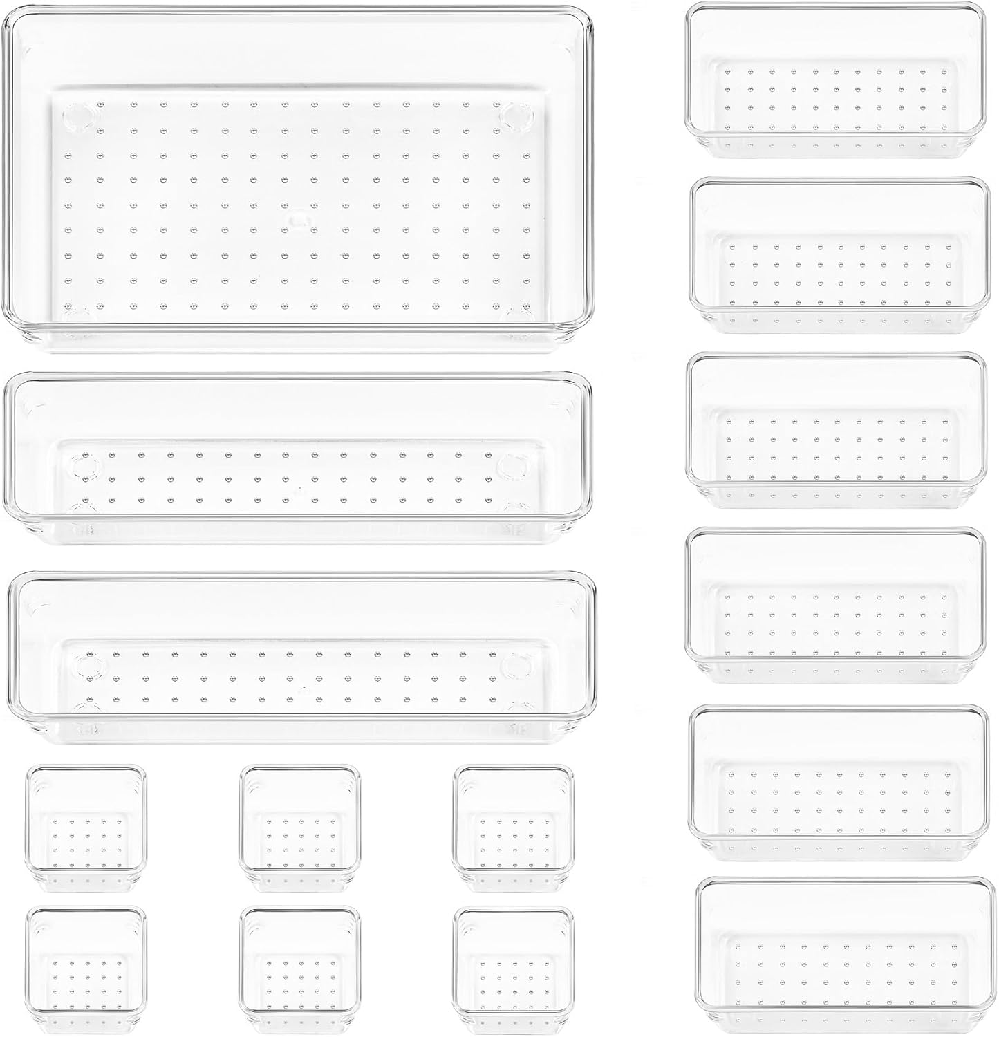 Purilite Select Clear Drawer Organizer Set