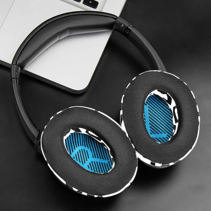 SoloWIT Earpads Cushions for Bose Headphones, Replacement Ear Pads for Bose QuietComfort 15 QC15 QC25 QC2 QC35/Ae2 Ae2i Ae2w/SoundTrue & SoundLink Around-Ear Series - QC25 PL Black&Blue