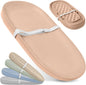 Waterproof Baby Changing Pad - Easy to Clean, Lightweight & Portable - Large Foam Cushion for Comfort - Jool Baby (Peach)