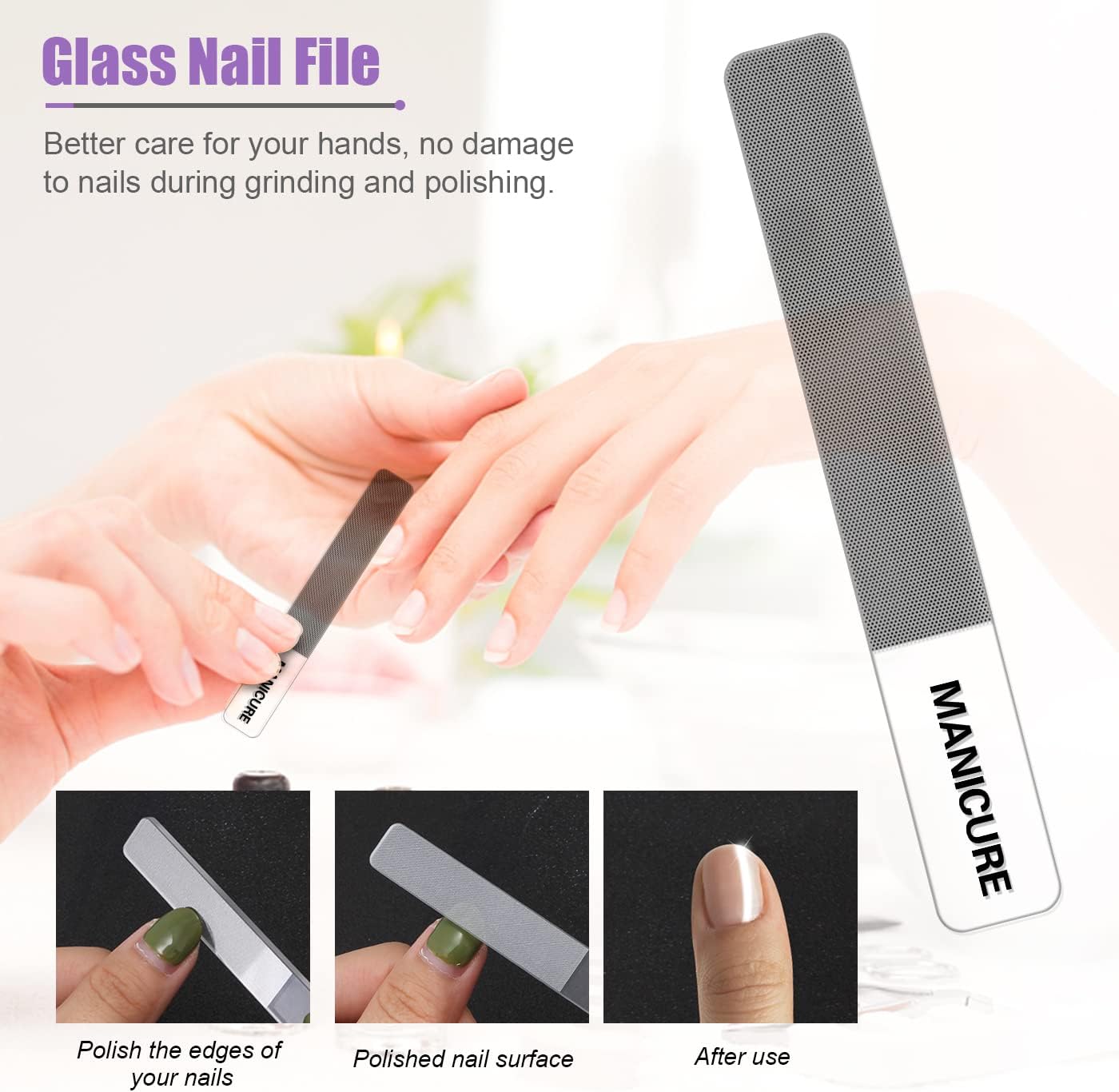 Manicure Set Professional Nail Clippers Pedicure Kit, 16 pcs Stainless Steel Nail Care Tools Grooming Kit with Luxurious Travel Leather Case for Thick Nails Men Women Gift (Black)