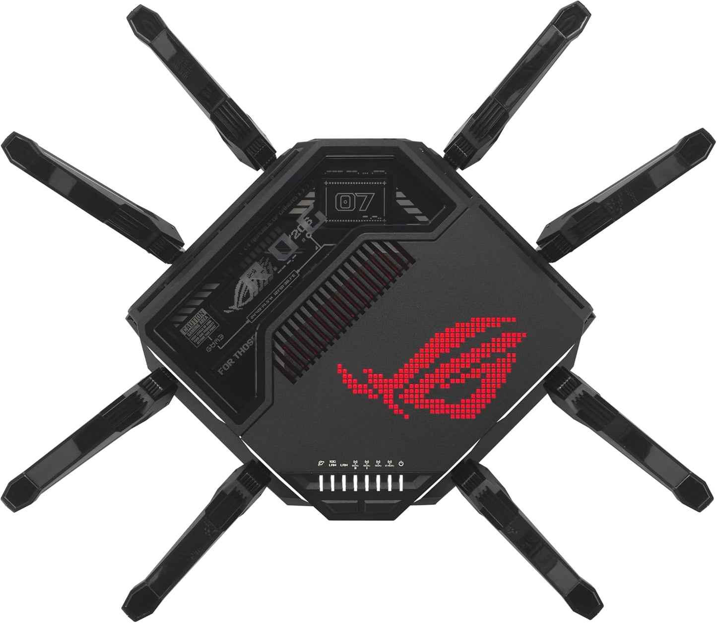 ASUS ROG Rapture WiFi 6E Gaming Router (GT-AXE16000) - Quad-Band, 6 GHz Ready, Dual 10G Ports, 2.5G WAN Port, AiMesh Support, Triple-Level Game Acceleration, Lifetime Internet Security, Instant Guard