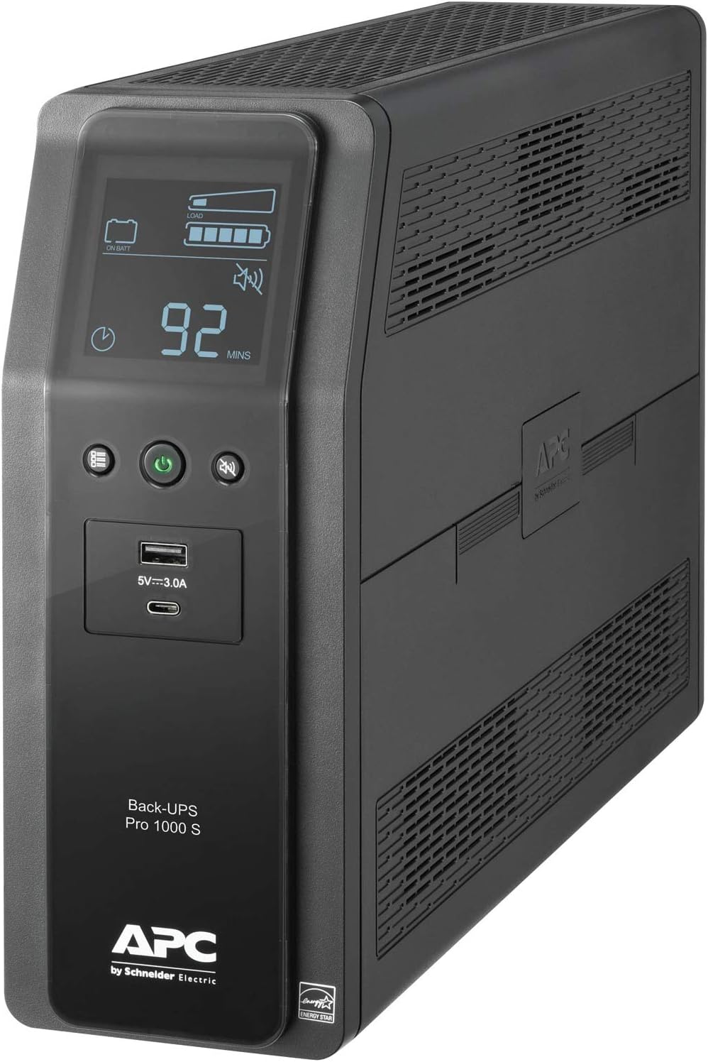 APC BR1000MS Sine Wave UPS Battery Backup & Surge Protector, 1000VA, Backups Pro, Black
