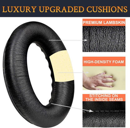 SoloWIT Earpads Cushions for Bose Headphones, Replacement Ear Pads for Bose QuietComfort 15 QC15 QC25 QC2 QC35/Ae2 Ae2i Ae2w/SoundTrue & SoundLink Around-Ear Series - QC25 PL Black&Blue