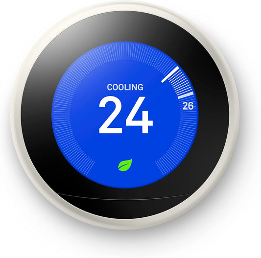 nest Learning Thermostat, 3rd Generation (Works with Amazon Alexa), Stainless Steel - PuriLite