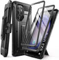 SUPCASE Unicorn Beetle Pro Case for Samsung Galaxy S23 Ultra 5G (2023), [Extra Front Frame] Full-Body Dual Layer Rugged Belt-Clip & Kickstand Case with Built-in Screen Protector (Black)