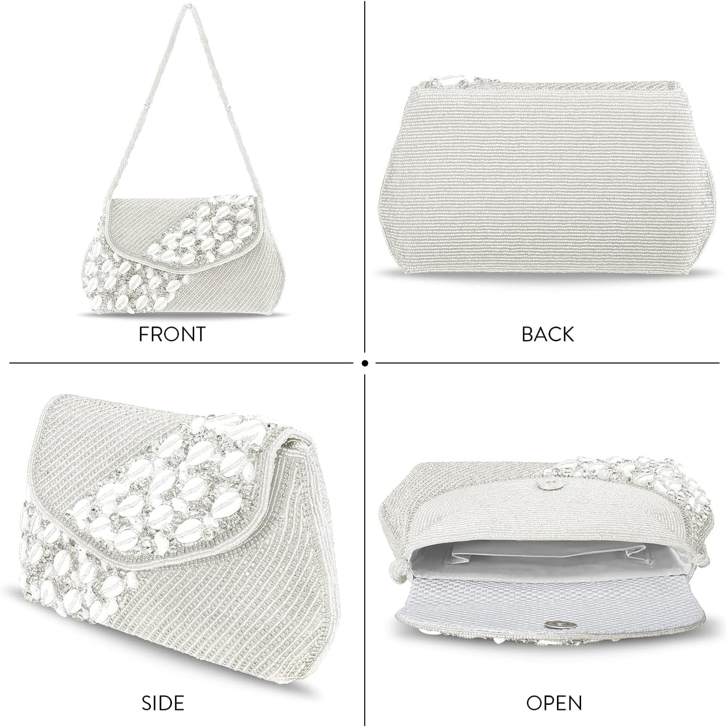 Aheli Indian Potli Bags Gift for Women Evening Bag Clutch Ethnic Bride Purse with Drawstring